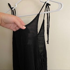 Black bathing suit cover up
